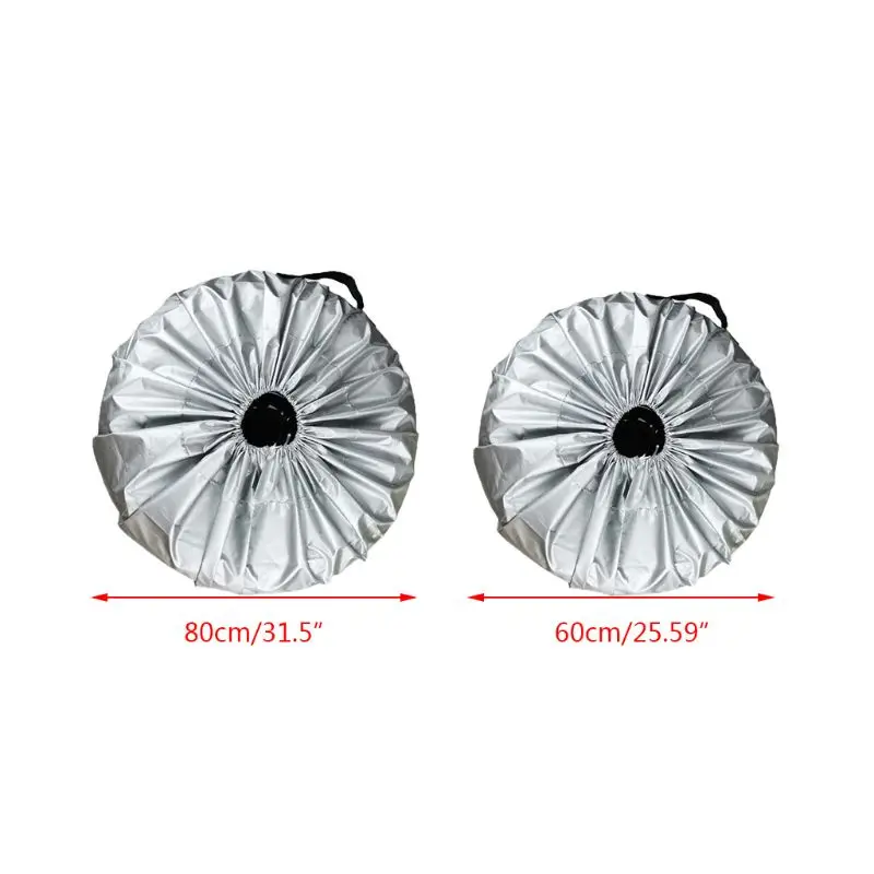 

1 шт., чехол для шин, автомобильная серебряная ткань, запасная крышка для шин, сумки для хранения, переносные шины для автомобилей, Защитные ч...