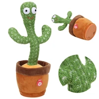 hot electronic cactus toys singing dancing twisting early education toys knitted fabric plush toys gifts for kids