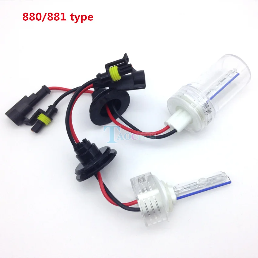 Taochis 12V 75W автомобильные ксеноновые лампы H1 H3 H7 H8 H9 H11 9005 9006 880 881 Мотоцикл головной светильник замена лампы 6000 К 8000