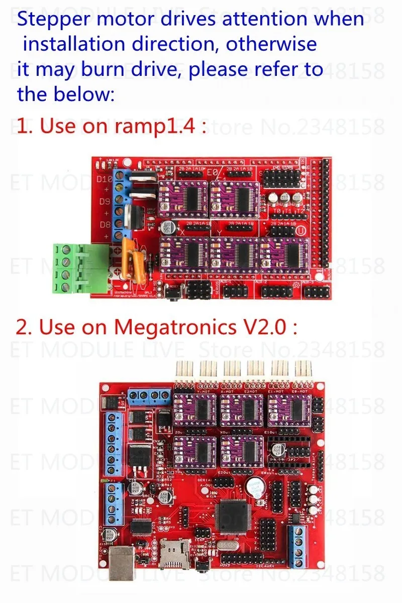 TZT 3d части принтера 1 шт. 3D-принтер Stepstick Drv8825 шаговый двигатель драйвер Reprap 4 печатная плата+ Замена A4988