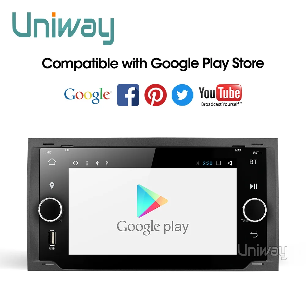 Uniway ALLFKS7071 2G+ 3 2G android 9,0 автомобильный dvd для Ford Mondeo C-max focus galaxy S-max fusion ranger escape expedition fiesta