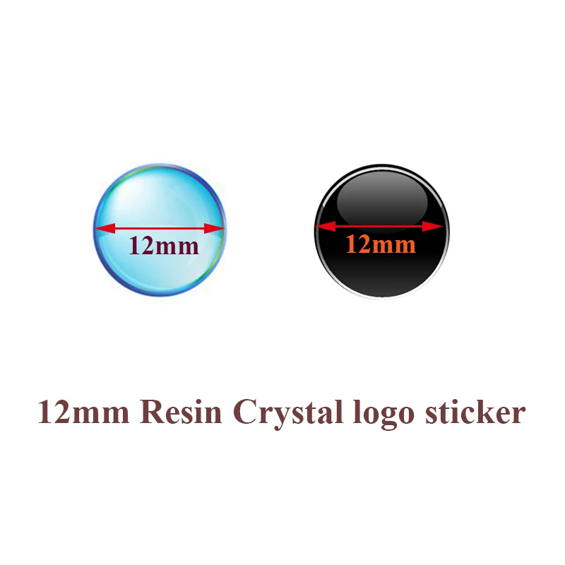 

12mm diameter car key logo Epoxy Resin Crystal FOB car key emblem