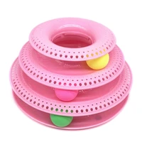 cat toys interactive 3 level turntable cat toys balls kitten fun mental physical exercise puzzle kitten toys cat accessories