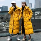 Новинка 2022, толстый (зима) Теплый женский и мужской пуховик, высококачественные парки на 90% белом утином пуху, женская верхняя одежда желто-красного цвета