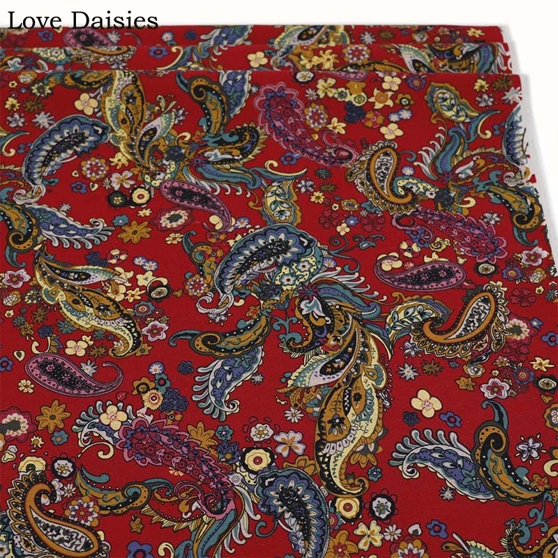 Хлопок/лен этнический Африканский стиль богемный RetroTri угол цветок ткани для DIY