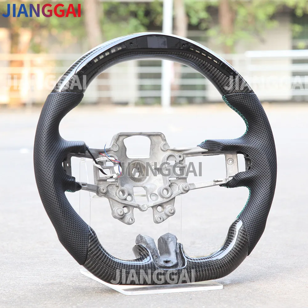 Светодиодное Автомобильное рулевое колесо 100% углеродное волокно