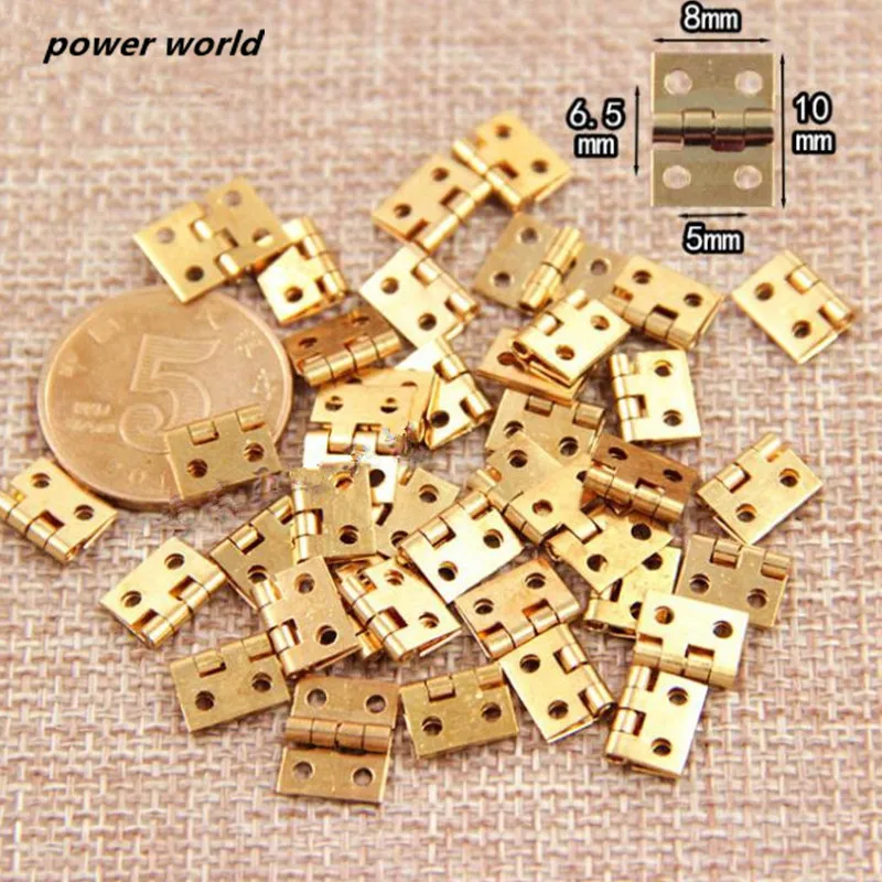 20 шт. мини микро дверные петли для шкафа Подарочная коробка фурнитура Железная