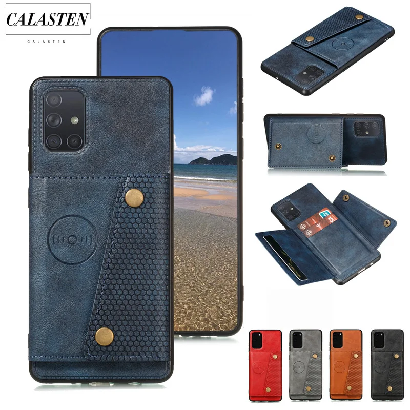 

Магнитный кожаный чехол для Samsung Galaxy A32 A42 A52 A72 A11 A21 A31 A41 A51 A71 A91 A10 A20 A30 A50 A70 A62018, чехол-подставка для карт