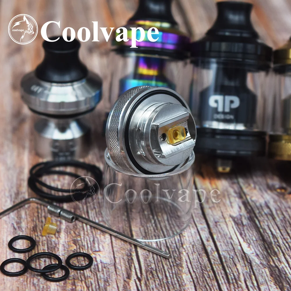 coolvape qp design Gata RTA MTL DL 24mm 2ml Top Filling Single Coil Double ring drip vs taifun gtr rta kayfun lite | Электроника