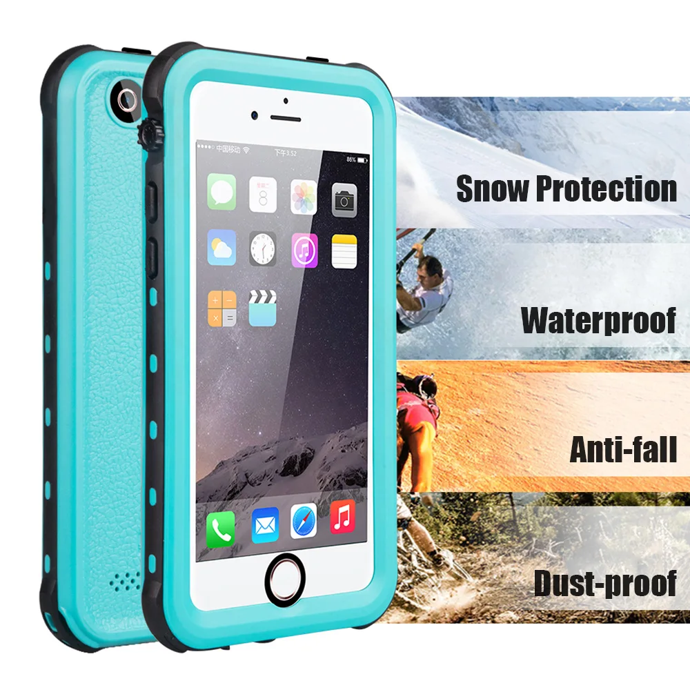 

10pcs IP68 Waterproof Case for iPhone 7 8 Swimming Diving Outdoor Shockproof Cases for iPhone 6S 7P 8 Plus X XS Protection Cover