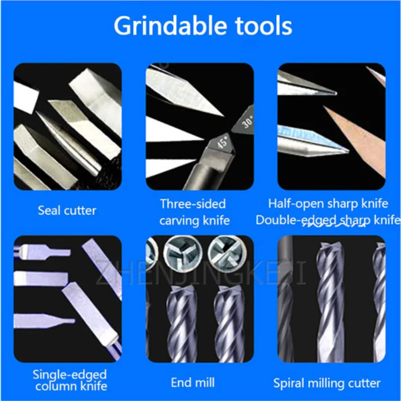 

Multifunction Knife Sharpener White Steel Alloy Diamond Grinding Wheel 220V/380V CNC Grinding Machine Accessories With Chuck