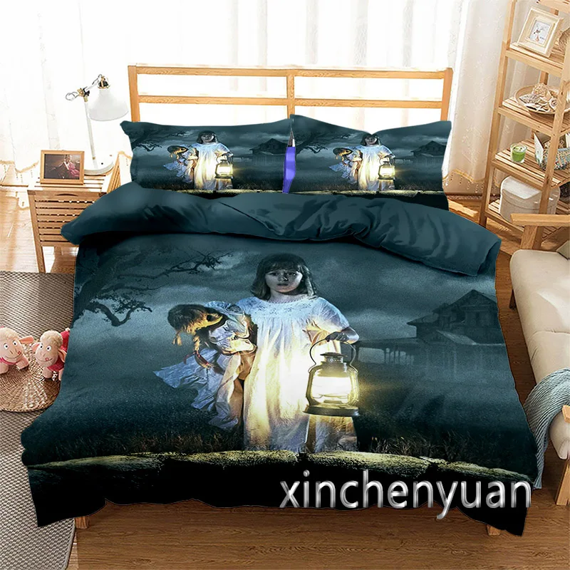 

Horror Movie Annabelle 3D Printed Duvet Cover Set Twin Full Queen King Size Bedding Set Bed Linens Bedclothes for Young K78