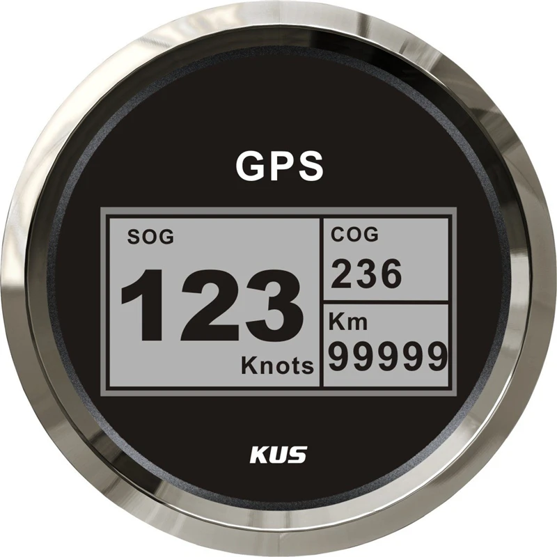 Фирменная Новинка 85 мм спидометры GPS 12v/24v 0 999knots цифровой показатели скорости