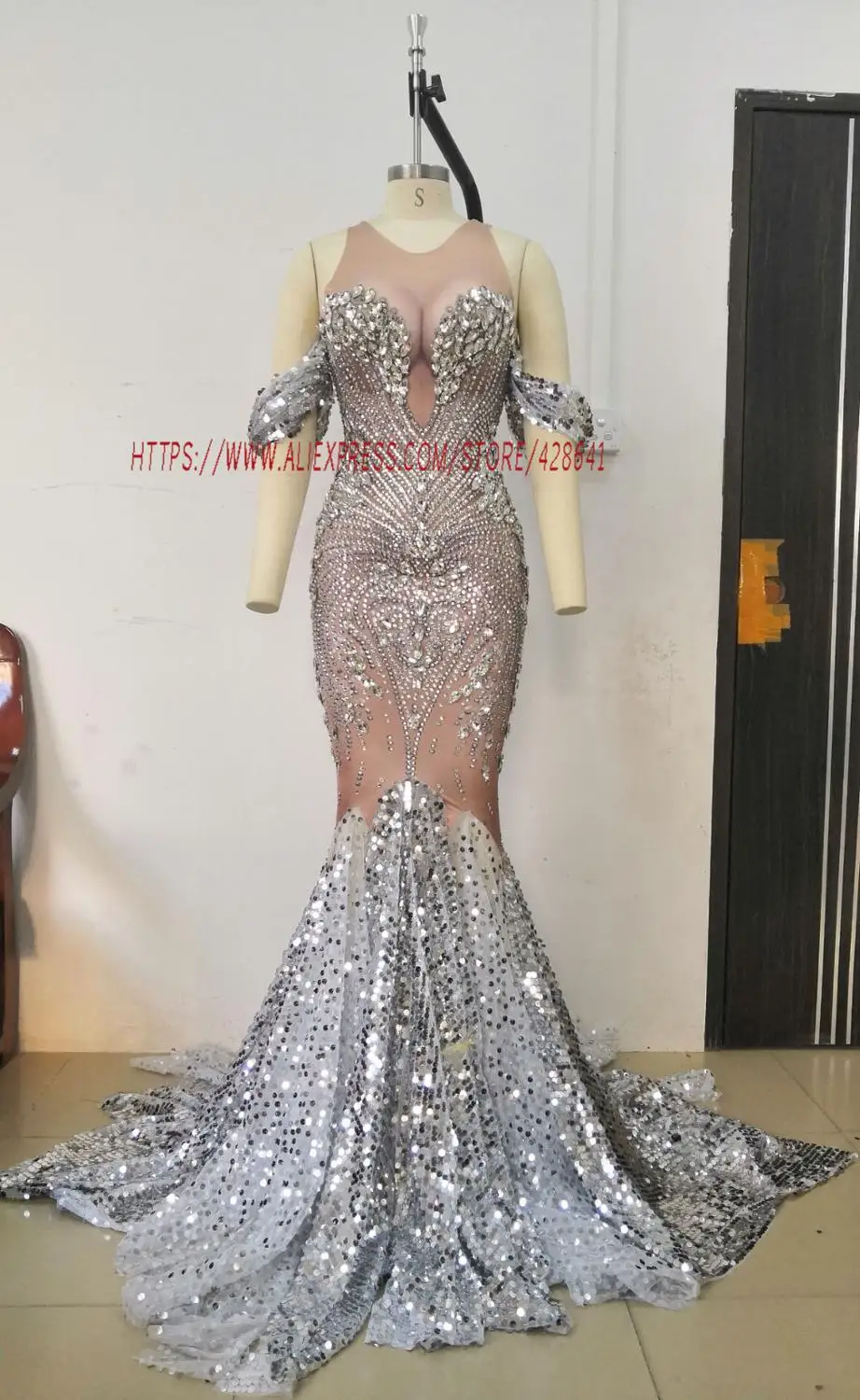 Высокая эластичность кристаллы сексуальные женские полные стразы стиль DJ DS