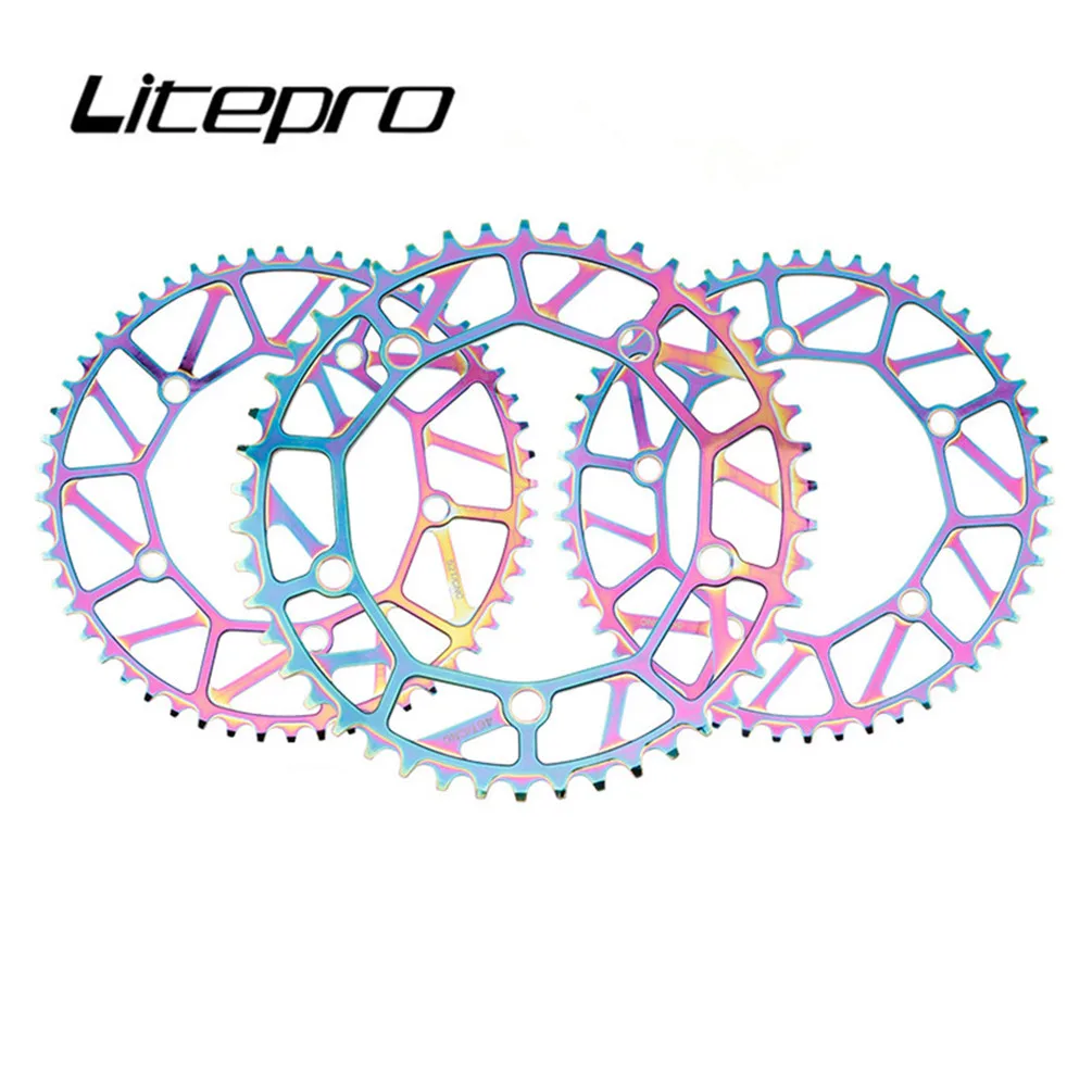 Велосипедная цепь Litepro полый однодисковый складной 130BCD ультралегкий