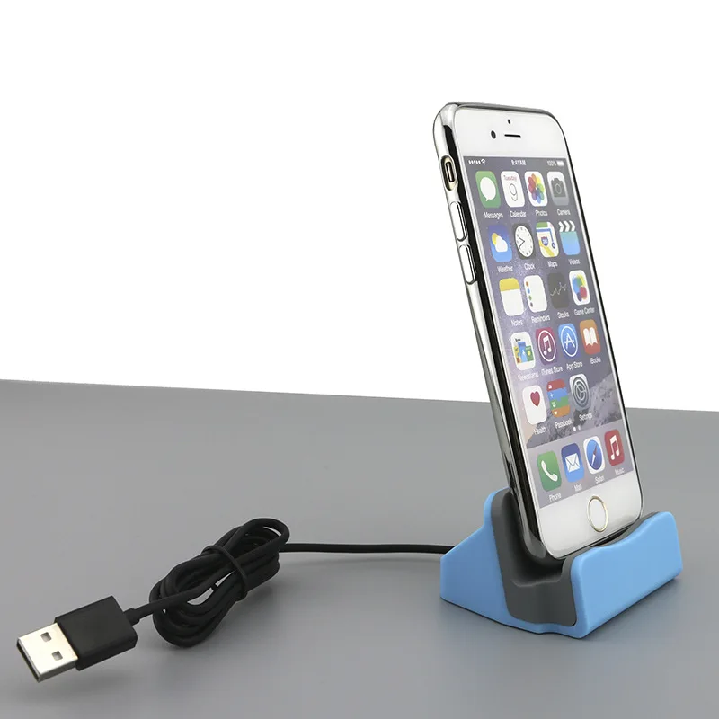 Зарядная док станция для iPhone X 8 7 6 USB кабель Xiaomi Android Type C Samsung S9 Huawei|Зарядные