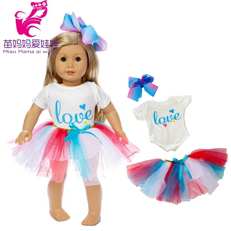 

Baby New Born Doll Jeans Dress Clothes Fit for 40cm Baby Doll Clothes 18 Inch American Doll Clothes