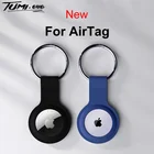 Оригинальный Мягкий защитный чехол из жидкого силикона для Apple airtag, локатор-трекер, устройство против потери, брелок, рукав-трекер, пряжка