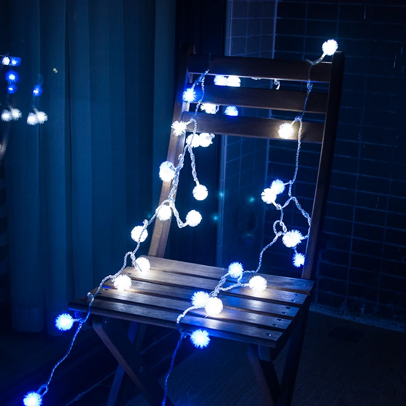 Toprex 10m xmas snowball lights string chrsitmas outdoor party decoration garland light decor | Lighting Strings