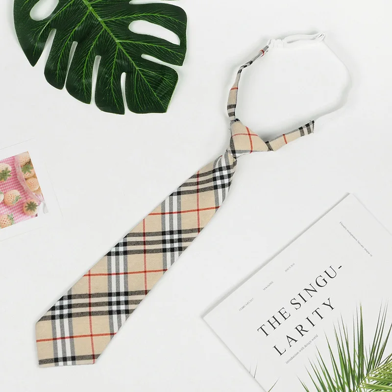 Предварительно завязанные Студенческие Галстуки для мужчин женщин мальчиков и