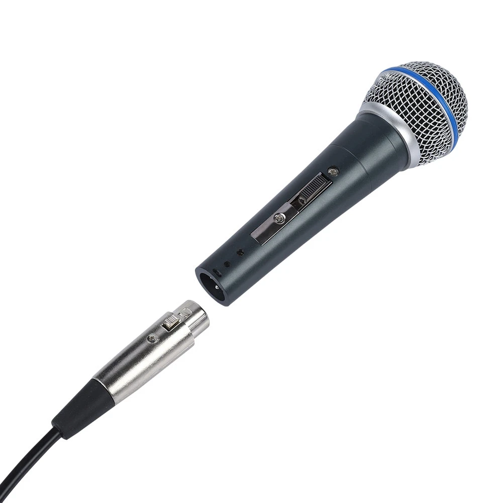 

Dynamic 140dB SPL 6.5mm Jack KTV Microphone 2.5mv/Pa High Sensitivity Clear Wired Microphone
