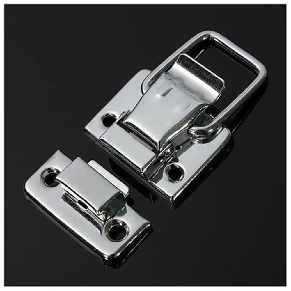2pcs Silver Fastener Toggle Latch Catch Chest Case Suitcase Boxes Chests Trunk Lock | Обустройство дома
