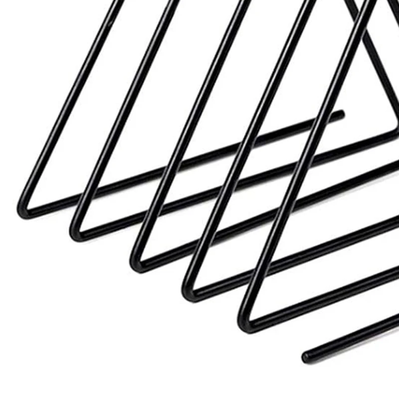 

Triple-cornered File Folder Racks Newspaper Organizer Sorter Magazine Holder Book Racks Bookshelf for Home Office Black