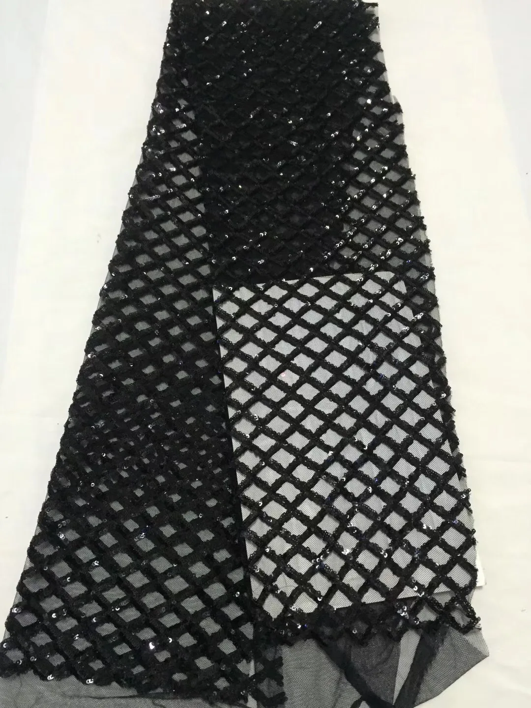 

2021 Latest Wine Tulle Lace Fabric High Quality African Lace Fabric with Beads Lace Material for Bridal Lace Ribbon ALC-CD003