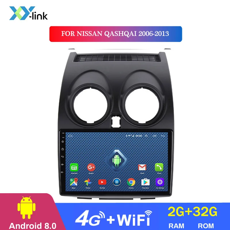 4 CORES 2G RAM Android 8,1 2+ 32G wifi и 4G 2+ 32G 9 дюймов Автомобильный gps-навигатор для Nissan Qashqai 2006-2013 поддержка музыкального радио Bluetooth - Цвет: 4 CORES 2G RAM