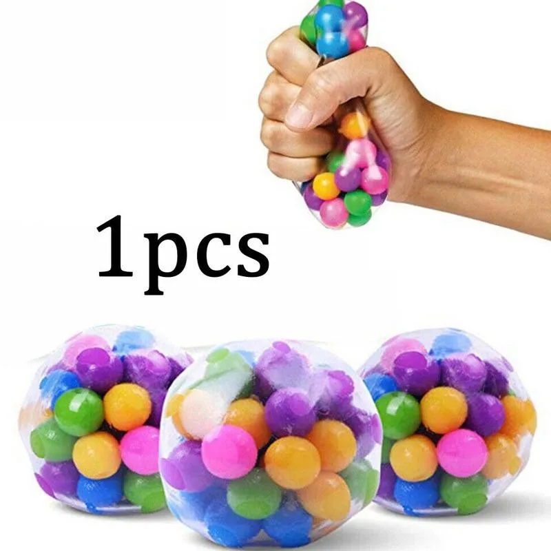 

1Pcs Clear Stress Balls Colorful Ball Autism Mood Squeeze Relief Healthy Toy Funny Gadget Vent Toy Children Christmas Gift Durab