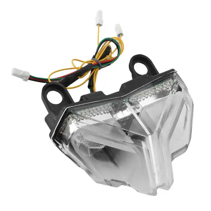 Задний светодиодный фонарь в сборе для мотоцикла стоп сигнал прозрачные линзы