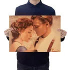 Фильм Титаник, плакат из крафт-бумаги, домашняя комната, спальня, украшение на стену, сердечник с рисунком 50,5x3 см
