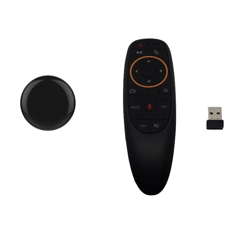 

Gyro Remote Control GFSK 2.4G G10 Air Mouse Game Battery Wifi-IR Remote Control Mini Voice Control TV SRW-001 USB Round DC 5V