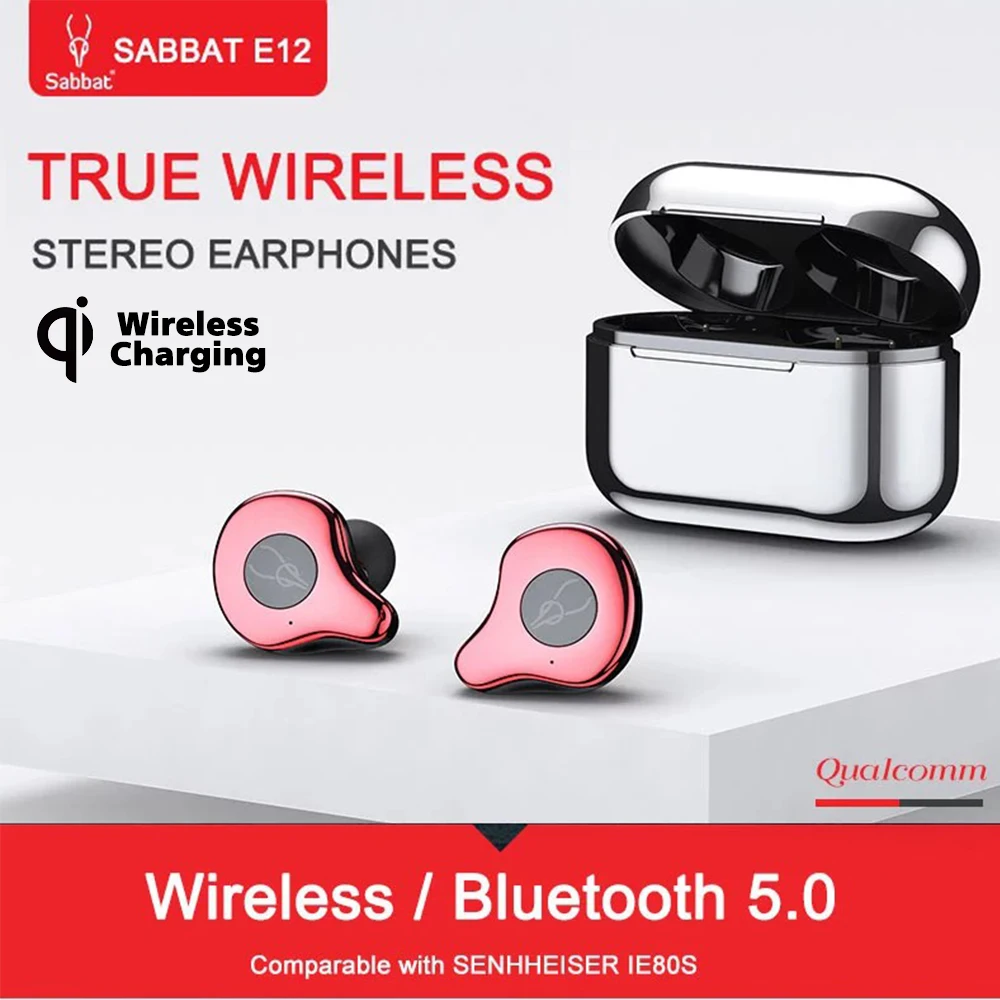 Беспроводные наушники Sabbat E12 Bluetooth 5 0 водонепроницаемые шумоподавляющие мини aptx с