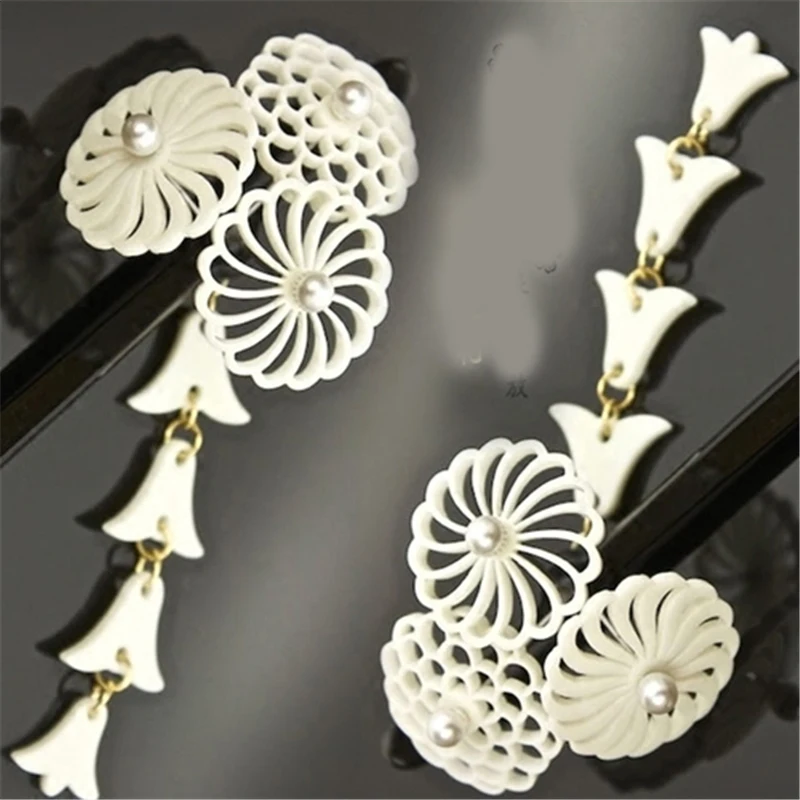 1 шт. Классическая ажурная заколка в японском стиле с цветами и кисточками для