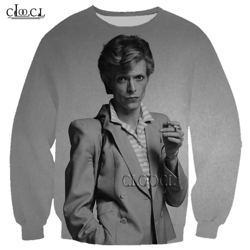 

CLOOCL Rock Popular Singer David Bowie 3D Print Men Women Sweatshirts Fashion Hip Hop Long Sleeve Tracksuit Tops Drop Shipping