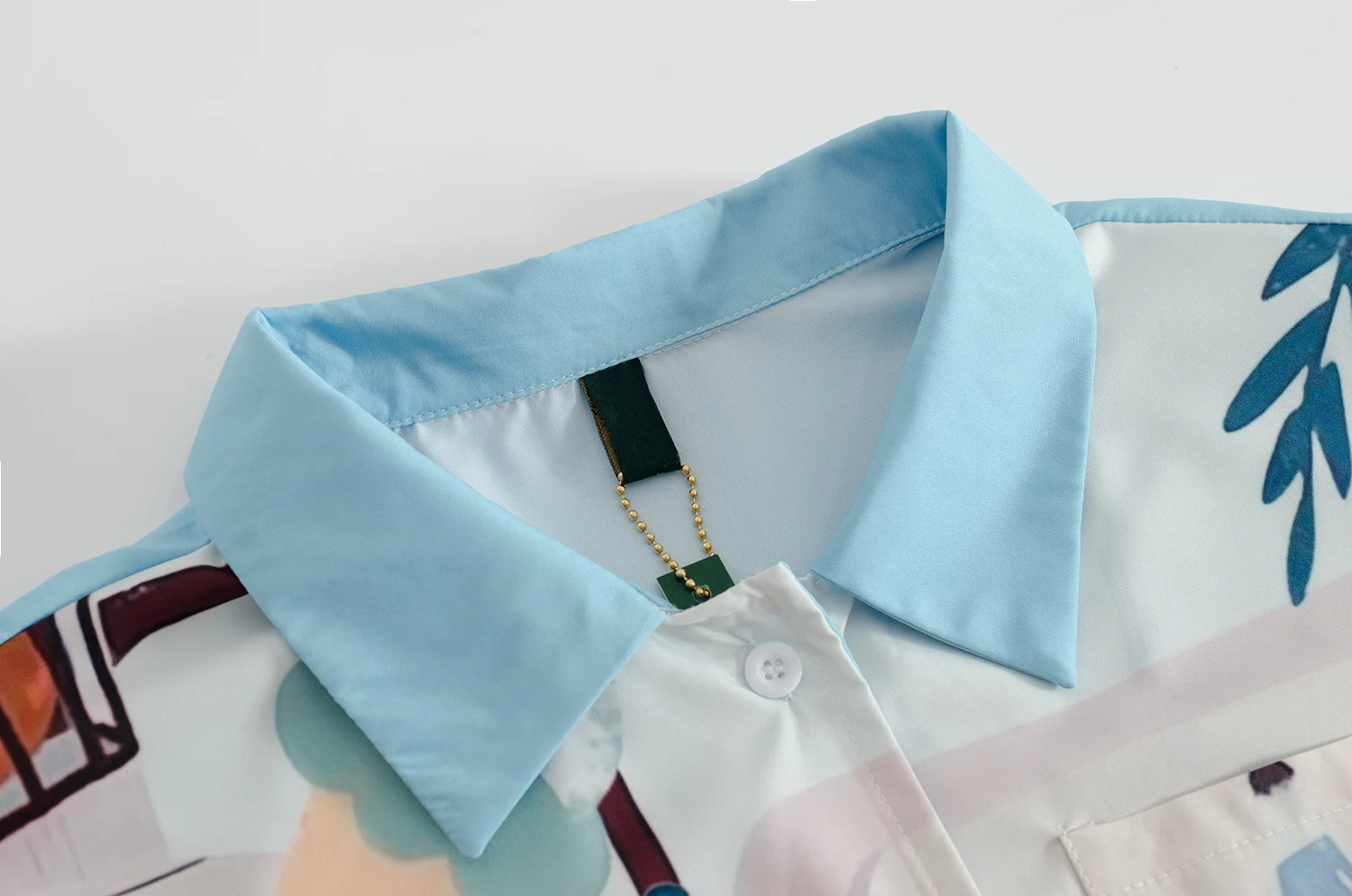 Блузка женская шифоновая с принтом в стиле Харадзюку оригинальный дизайн