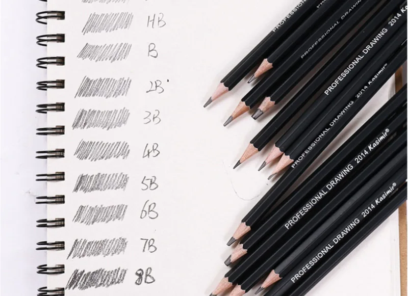 14 шт./компл. Профессиональный Nail Art эскизный чертёж записи Pencil1B 2B 3B 4B 5B 6B 7B 8B 10B 12B 2H 4H 6H HB карандаш канцелярские принадлежности