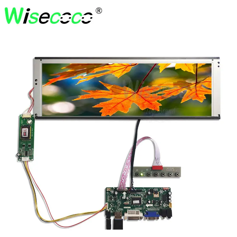 Wisecoco 14 9 дюймов 1280*390 20 контактов ЖК экран дисплей с lvds драйвер платы для