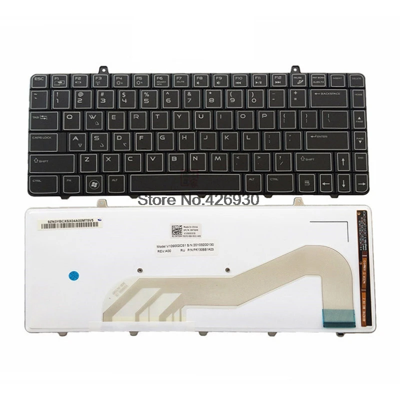 США клавиатура для ноутбука DELL Alienware M11X R1 P06T 0T3VFT T3VFT V109002CS1 PK130BB1A01 английский язык с