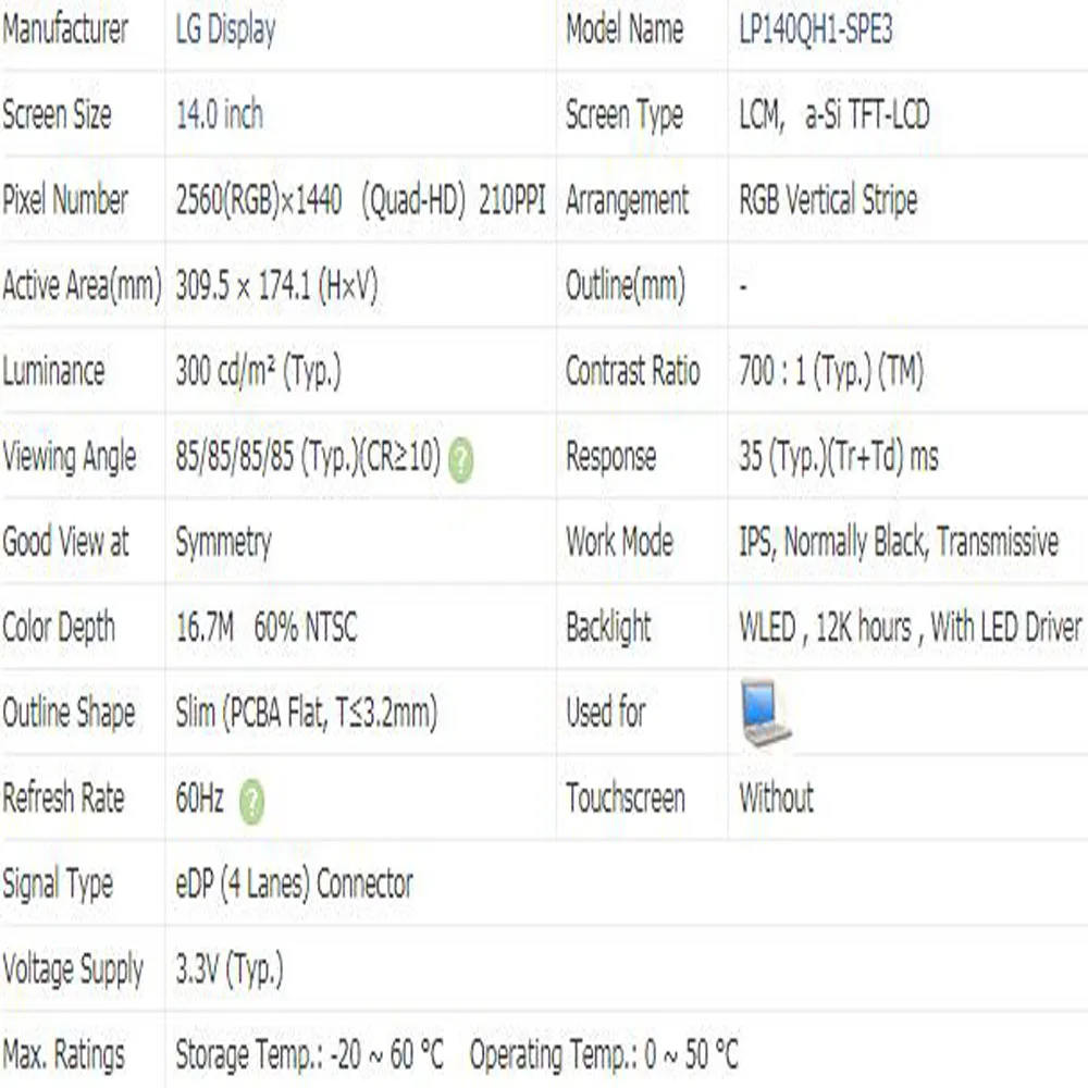 

Original New 00NY412 01AY702 FOR Lenovo Thinkpad X1 Yoga 1st GEN 2016year 14.0'' 2560*1440 LCD LED Touch Screen Assembly Bezel