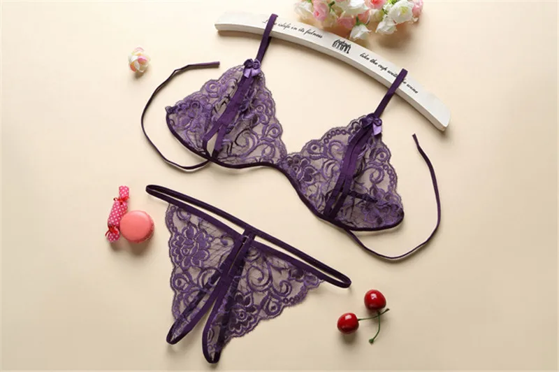 Женское кружевное Эротическое нижнее белье сексуальное размера плюс комплект с