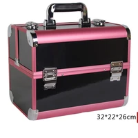 new arrival large make up organizer storage boxcosmetic organizer suitcasewomen makeup box container travel cosmetic bag cases