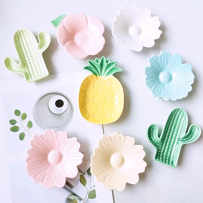 Глазированная керамика нордическая креативная посуда в форме ананаса соус блюдо