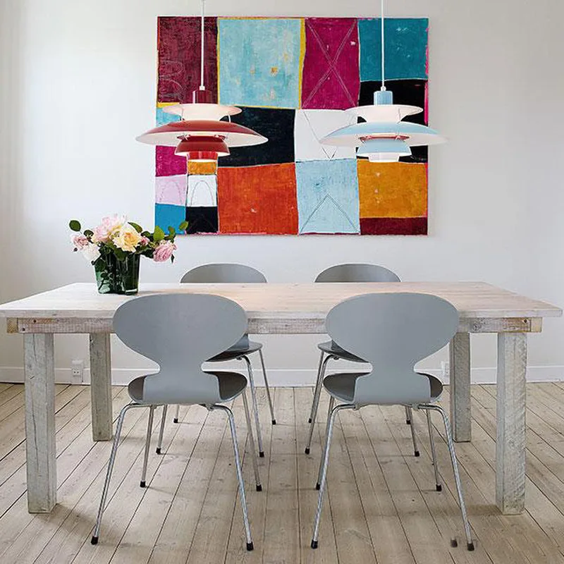 Nordic Personality Creative E27 Led Pendant Light Colorful Aluminum Suspend Lamp Dining Room Home Indoor Lighting Fixtures | Лампы и