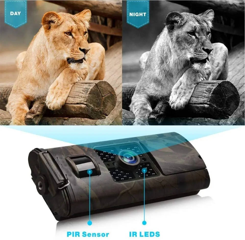HC700A Hunting Digital Infrared Camera Wireless 16MP Trail Animal Wildlife HD 940NM Night Vision Wild Surveillance | Безопасность и