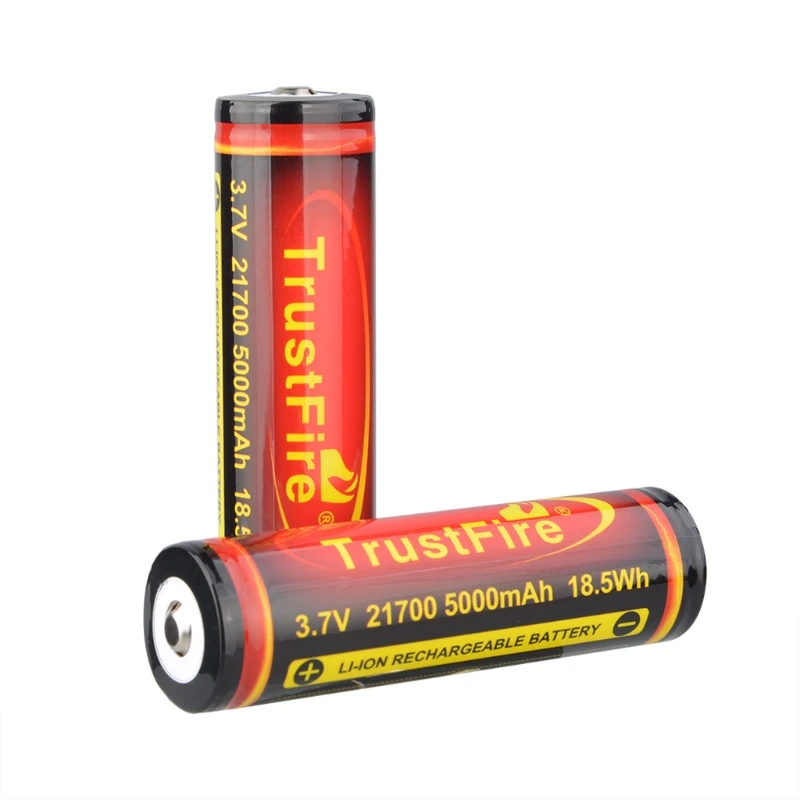 

1Pc 21700 5000mAh Li-ion 3.7V Rechargeable Lithium Battery for Flashlights Torch K92F