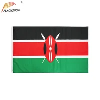 flagnshow kenya flag 3x5 ft hanging republic of kenya national flags polyester with brass grommets 3x5 foot flag for decoration