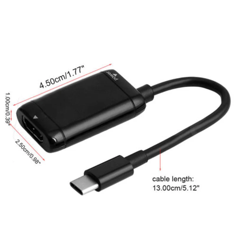Larryjoe usb 3.1 Type C к HDMI совместимому адаптеру кабелю 1080P штырь гнездо совместимый