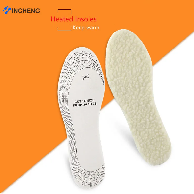 Зимние теплые стельки UPAKME унисекс с подогревом мягкие искусственные кашемировые